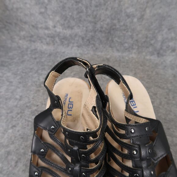 Jambu Shoes Womens 9 Sandals Wedge Platform Fashion Caged Peep Toe Cushioned JBU - Picture 14 of 14